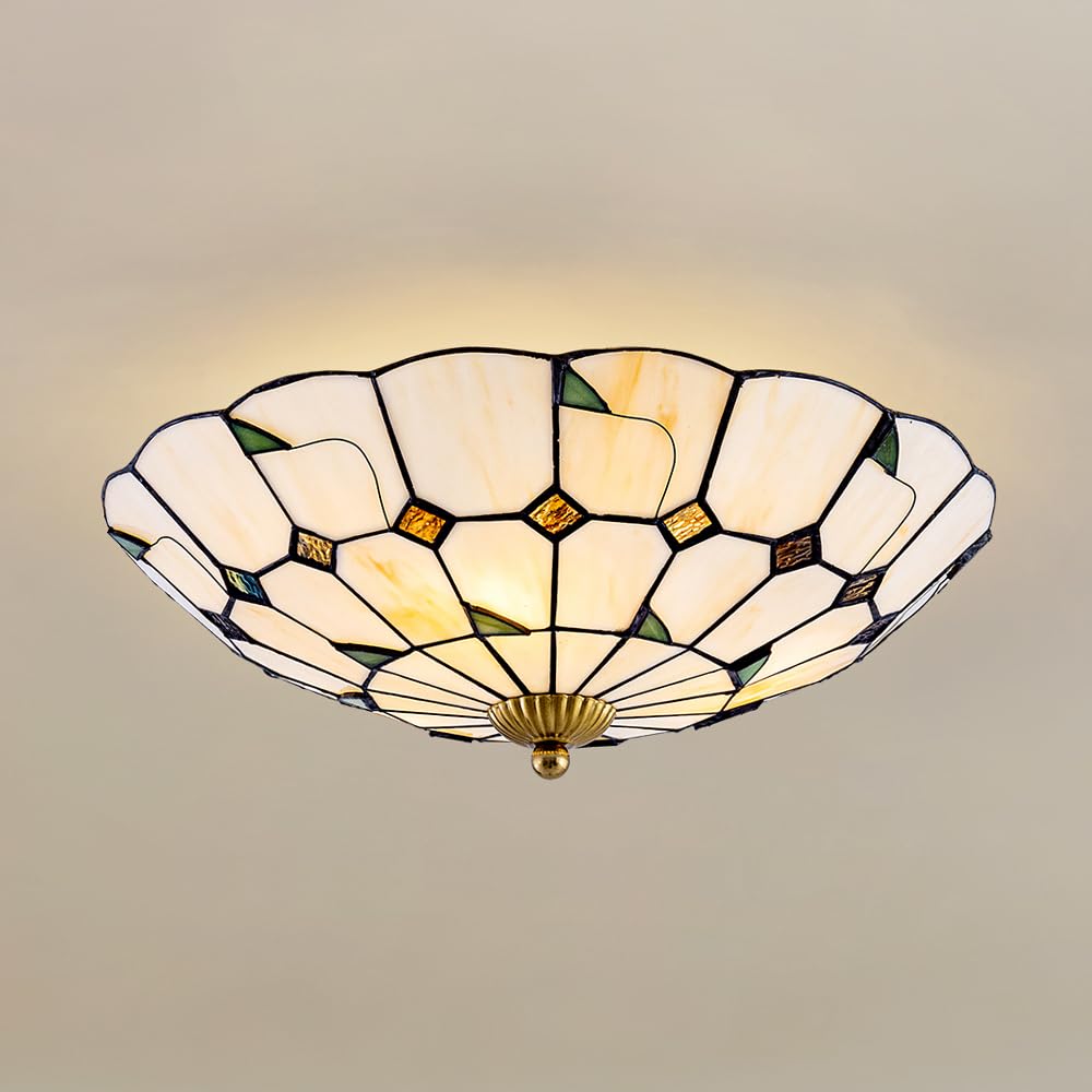 Amazon.co.jp : Chende シーリングライト 北欧 ティファニー風 ガラス